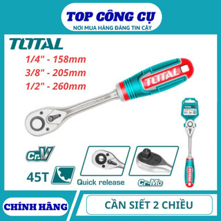 ĐỒ NGHỀ TOTAL Cần siết 2 chiều 1/2INCH - 1/4INCH - 3/8INCH THT106146 / THT106386 / THT106126
