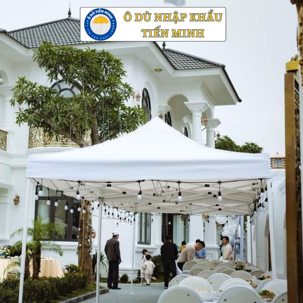 Nhà Bạt Di Động 3M x 6M Che Nắng, Che Mưa Ngoài Trời, Khung Thép Sơn Tĩnh Điện Chống Rỉ