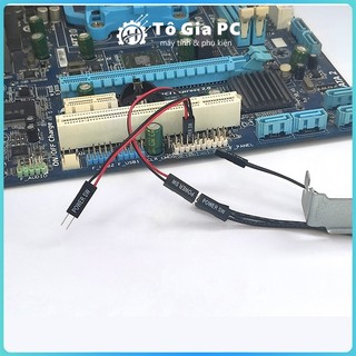 Dây cáp POWER SW chia nút nguồn PC 1 ra 2 công tắc máy tính để bàn nút mở bên ngoài giữ nguyên nút nguồn trên case