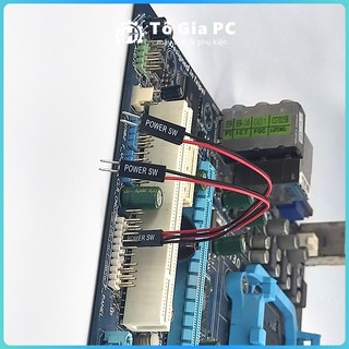 Dây cáp POWER SW chia nút nguồn PC 1 ra 2 công tắc máy tính để bàn nút mở bên ngoài giữ nguyên nút nguồn trên case