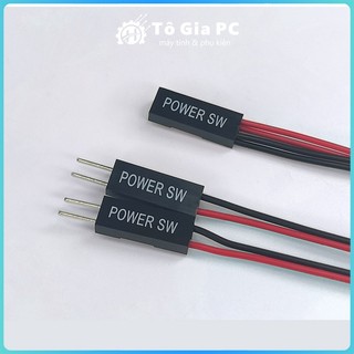 Dây cáp POWER SW chia nút nguồn PC 1 ra 2 công tắc máy tính để bàn nút mở bên ngoài giữ nguyên nút nguồn trên case