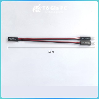 Dây cáp POWER SW chia nút nguồn PC 1 ra 2 công tắc máy tính để bàn nút mở bên ngoài giữ nguyên nút nguồn trên case