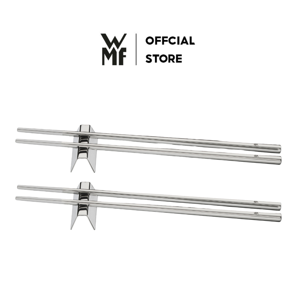 Ảnh Bộ 2 Đôi Đũa Kèm 2 Gác Đũa WMF Nuova, Chất Liệu Thép không Gỉ Cromargan, Sang Trọng 1