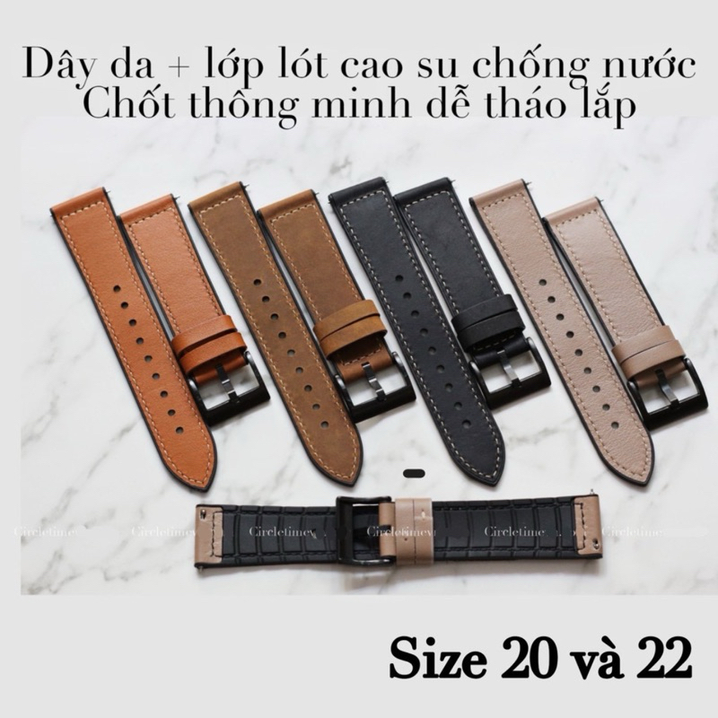 Dây đồng hồ Hybrid size 20 và 22 dành cho đồng hồ thông minh và truyền thống | BigBuy360 - bigbuy360.vn