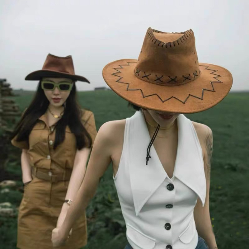 Mũ Cao Bồi Du Lịch Đi Phượt Du Lịch Thời Trang Bohemian Mã Mới 2024