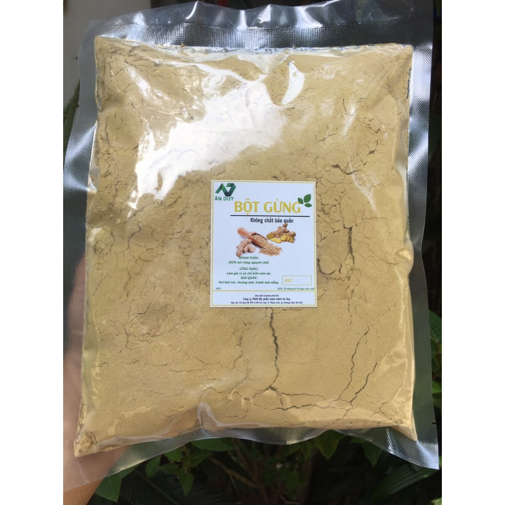 BỘT GỪNG TA NGUYÊN CHẤT XUẤT KHẨU 1000G