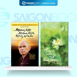 Combo Sách - Không diệt không sinh đừng sợ hãi + Từng bước nở hoa sen - Thiền sư Thích Nhất Hạnh