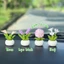Bình hoa làm từ đá nhân tạo mini trang trí bàn làm việc, tủ sách, quà tặng, tiểu cảnh, taplo ô tô