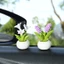 Bình hoa làm từ đá nhân tạo mini trang trí bàn làm việc, tủ sách, quà tặng, tiểu cảnh, taplo ô tô