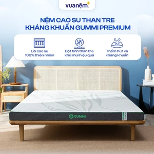 Nệm cao su than tre kháng khuẩn Gummi Premium