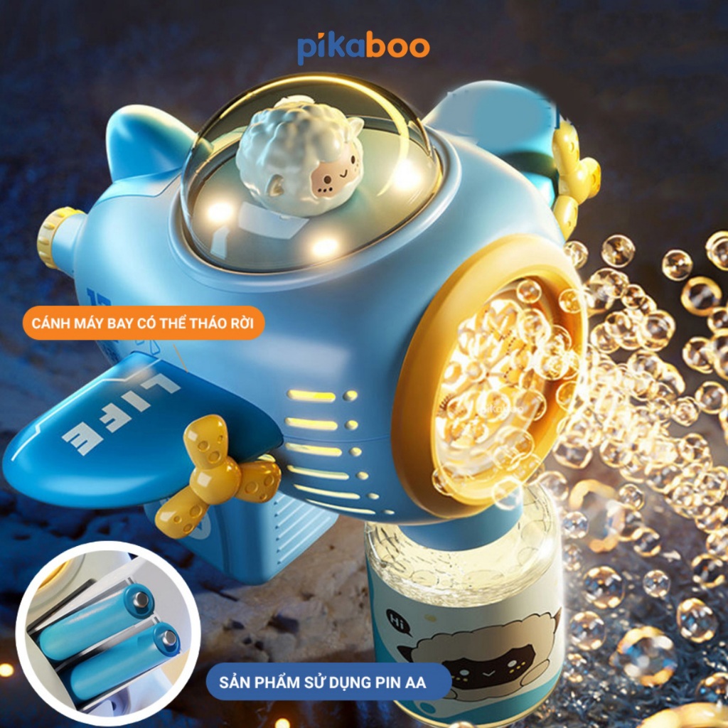 Ảnh Đồ chơi tạo bong bóng Pikaboo ra nhiều bong bóng sắc màu đẹp mắt chất liệu cao cấp an toàn 4