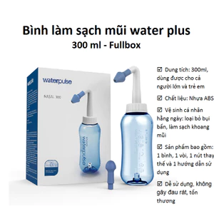 Bình Rửa Mũi Cho Bé và Người Lớn Water plus 300ml làm sạch mũi, sổ mũi, viêm mũi, nghẹt mũi