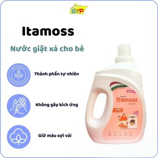 [XẢ HÀNG] Nước giặt xả thảo mộc 2in1 hương nước hoa ITAMOSS nguyên liệu nhập khẩu từ Ý (Can 3.2kg) - date tháng 04/2027