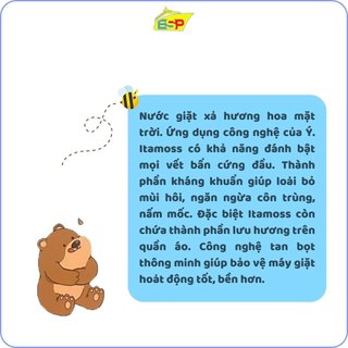 [XẢ HÀNG] Nước giặt xả thảo mộc 2in1 hương nước hoa ITAMOSS nguyên liệu nhập khẩu từ Ý (Can 3.2kg) - date tháng 04/2027