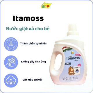 [XẢ HÀNG] Nước giặt xả thảo mộc 2in1 hương nước hoa ITAMOSS nguyên liệu nhập khẩu từ Ý (Can 3.2kg) - date tháng 04/2027