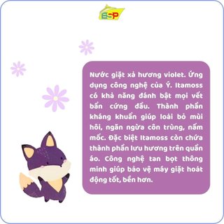 [XẢ HÀNG] Nước giặt xả thảo mộc 2in1 hương nước hoa ITAMOSS nguyên liệu nhập khẩu từ Ý (Can 3.2kg) - date tháng 04/2027