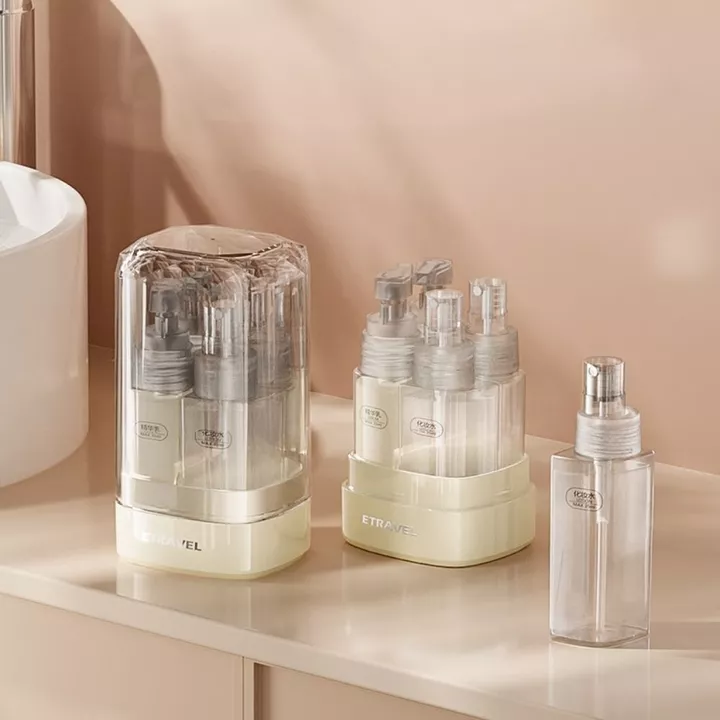 Lọ chiết mĩ phẩm, bộ 4 chai chiết mĩ phẩm khi đi du lịch công tác