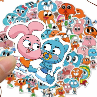 Set 10 30 50 miếng dán sticker Thế Giới kỳ diệu của Gumball 2 The Amazing World of Gumball 2 dán nón mũ bảo hiểm vali