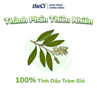 Tinh Dầu Tràm theCi cho bé Cajeput Essential Oil Giữ Ấm Tránh Gió, Bảo Vệ Hô Hấp 50ml - TCVN