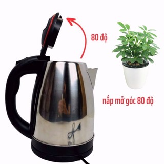 Ấm đun nước siêu tốc inox 1.8 L Electric Kettle chính hãng tốt cho sức khỏe bảo hành 6 tháng