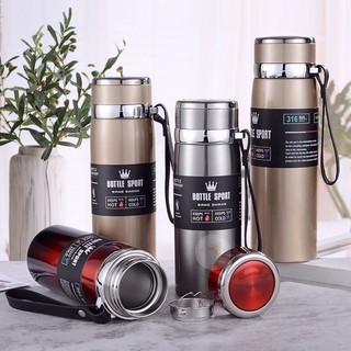 Bình giữ nhiệt 1000ml cao cấp có nắp lọc trà - Bình đựng nước giữ nhiệt lớn tiện lợi lõi inox 304 không gỉ, giữ nước tốt
