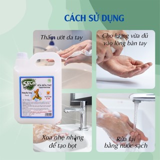 Nước rửa tay S.P.Ca can 5L tạo bọt khử mùi bảo vệ da tay - SPCa000007