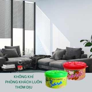 Sáp thơm khử mùi phòng Sara 75g 2 nắp đa năng - SPCa000024