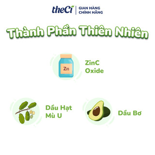 Combo sạch khỏe cùng con: Kem Hăm theCi 25g + Kem Dưỡng Da Toàn Diện 30g + Sữa Tắm Gội 2 in 1 200ml