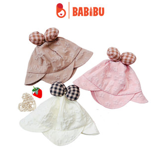 Mũ vành hoa đính nơ nổi dễ thương cho bé từ 5 tháng tới 2 tuổi
