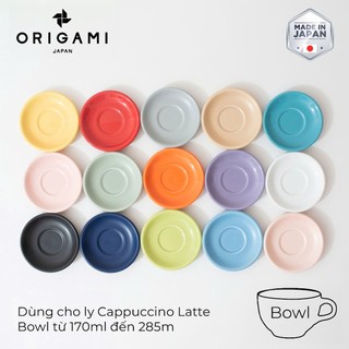 [ORIGAMI JAPAN] Volcano Đĩa sứ Origami Cappuccino Latte Bowl Saucer 140mm