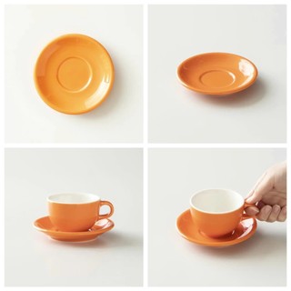 [ORIGAMI JAPAN] Volcano Đĩa sứ Origami Cappuccino Latte Bowl Saucer 140mm