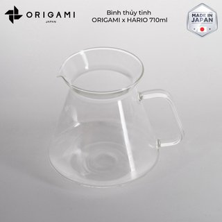 [ORIGAMI JAPAN] Bình thủy tinh ORIGAMI x HARIO 710ml