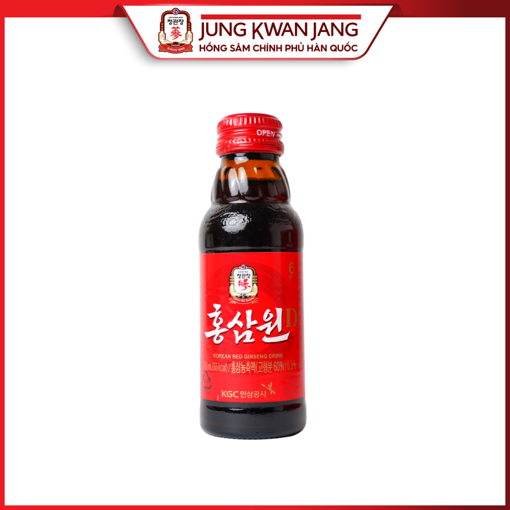 Ảnh Chai Nước Uống Tăng Lực Hồng Sâm Won KGC Jung Kwan Jang (100ml) 1