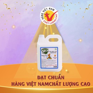 Nước rửa tay S.P.Ca can 5L hương Đào Trắng tạo bọt khử mùi bảo vệ da tay - SPCa000013