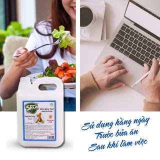 Nước rửa tay S.P.Ca can 5L hương Đào Trắng tạo bọt khử mùi bảo vệ da tay - SPCa000013