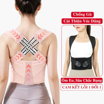 Đai Chống Gù Lưng Bảo Vệ Vòng 1 Hỗ Trợ Tập Luyện Andego Lỗi 1 Đổi 1. Đai Định Hình Lưng Chống Gù Nữ