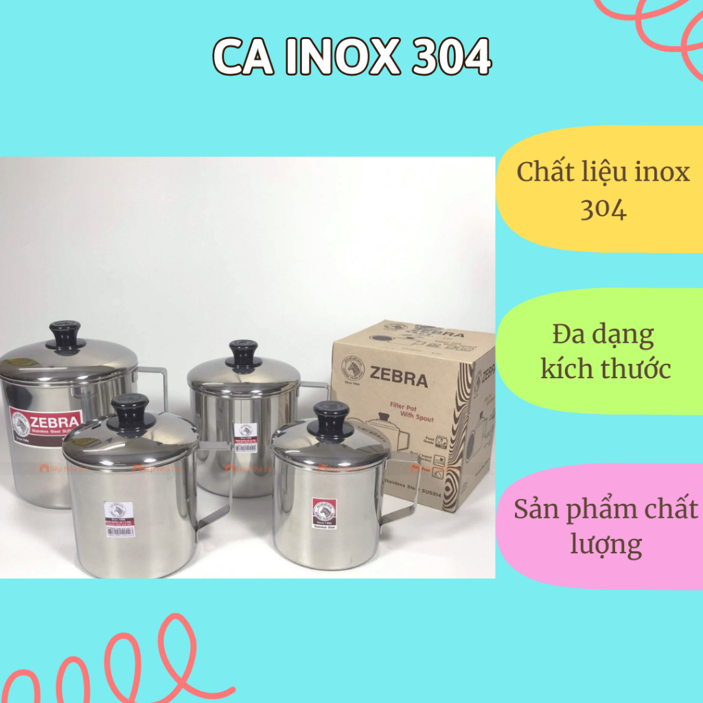 Ca Uống Nước Inox 304 nhập khẩu Thái Lan có nắp nhiều dung tích - Ca ...