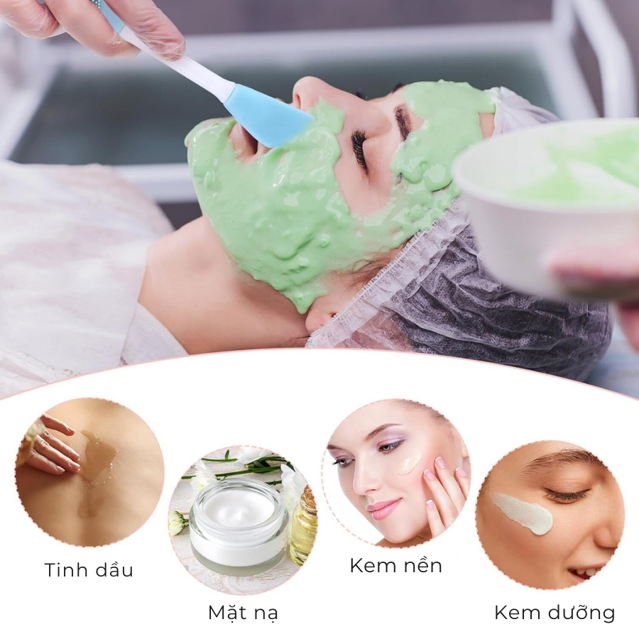 Cọ Đắp Mặt Nạ Silicone 2 Đầu Tiện Lợi Làm Sạch Sâu Lỗ Chân Lông