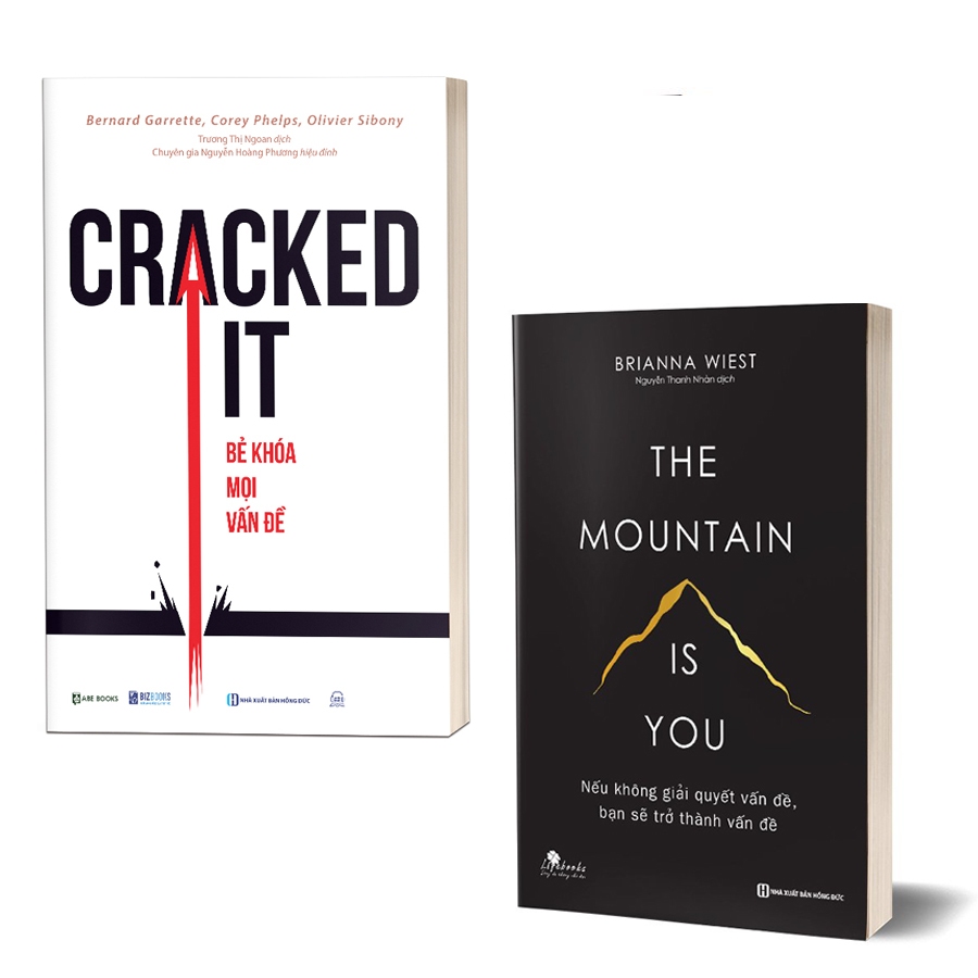 BỘ 2 SÁCH: The mountain is you: Nếu không giải quyết vấn đề, bạn sẽ trở thành vấn đề & Cracked It: Bẻ khóa mọi vấn đề