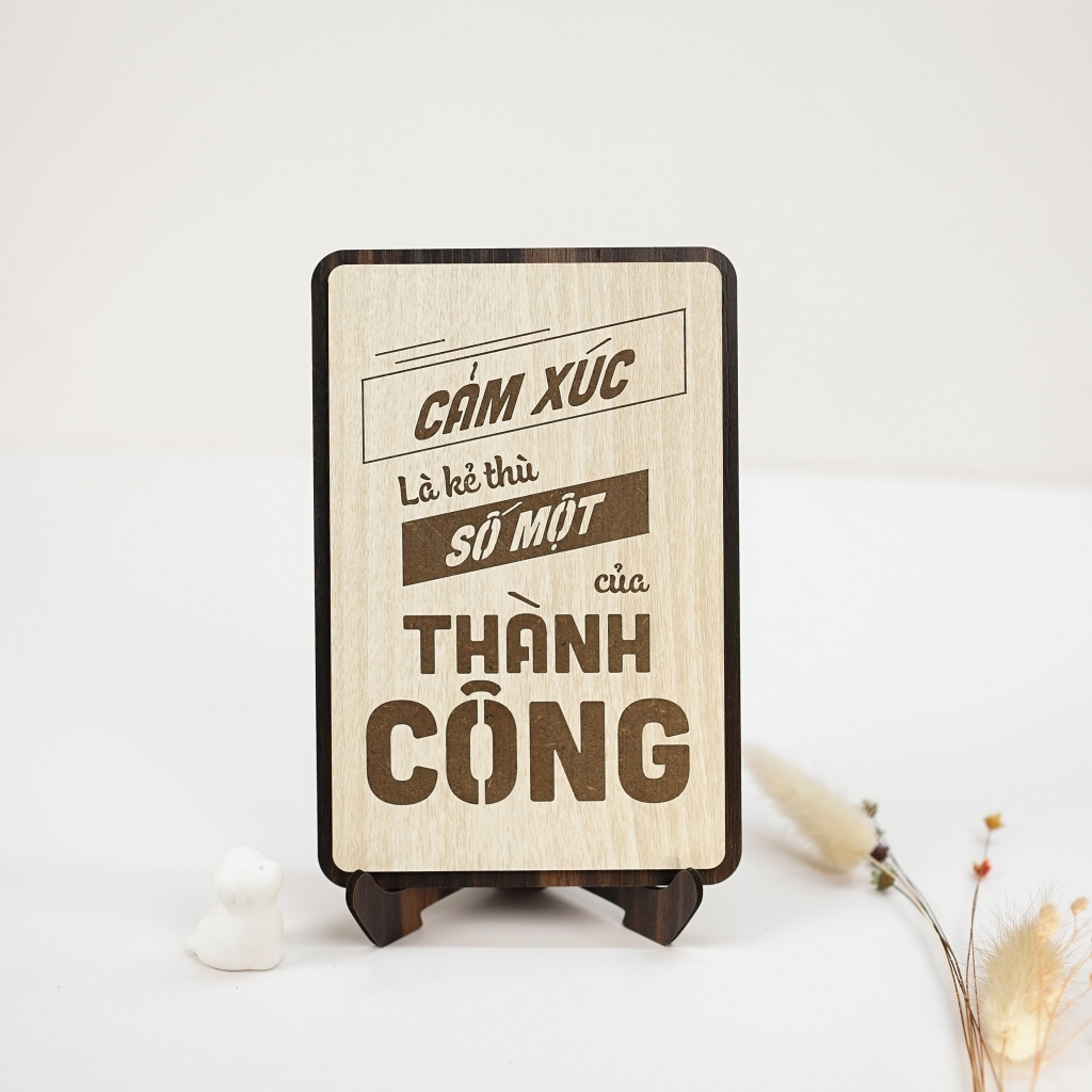 Tranh Tường Ý Nghĩa LEVU079: Cảm xúc là kẻ thù số một của thành công