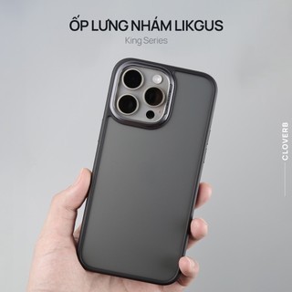 Ốp Lưng Nhám Likgus King cho iPhone 15 Pro Max Chống Sốc Chống Trượt