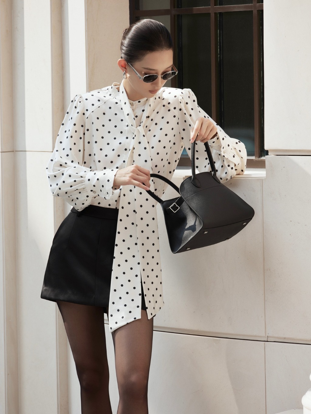 Ảnh Áo sơ mi lụa Vivienne Blouse HUONG BOUTIQUE HBSM1153 1