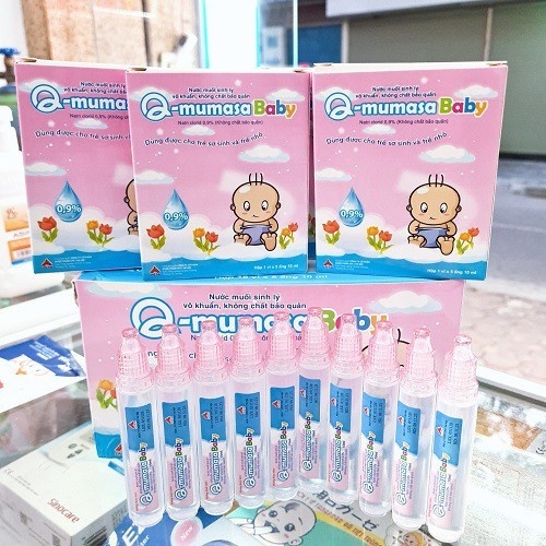 Nước muối sinh lý vô khuẩn cho bé Q - Mumasa Baby