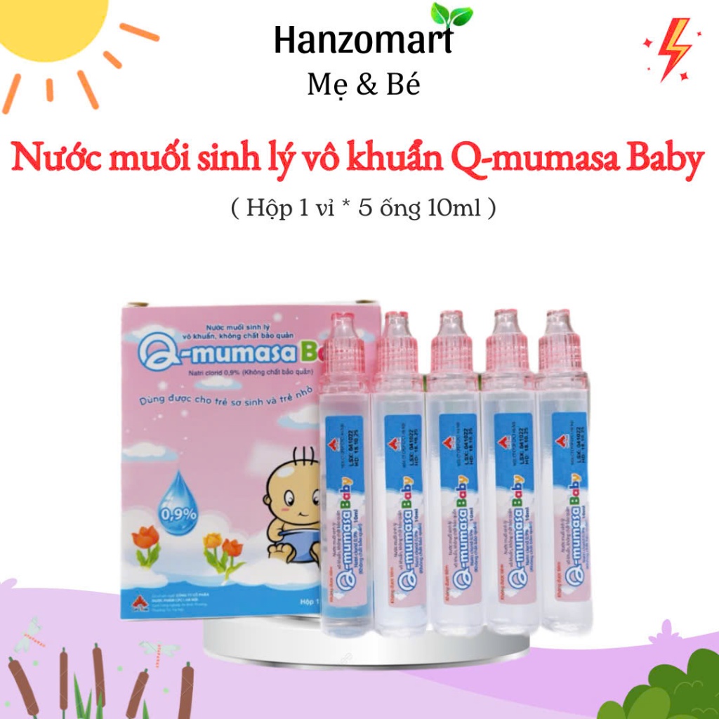 Nước muối sinh lý vô khuẩn cho bé Q - Mumasa Baby