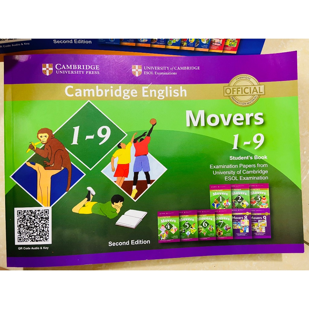 Ảnh Sách- Cambridge Starters, Movers, Flyers - in gộp 1-9 -Sách in màu 2