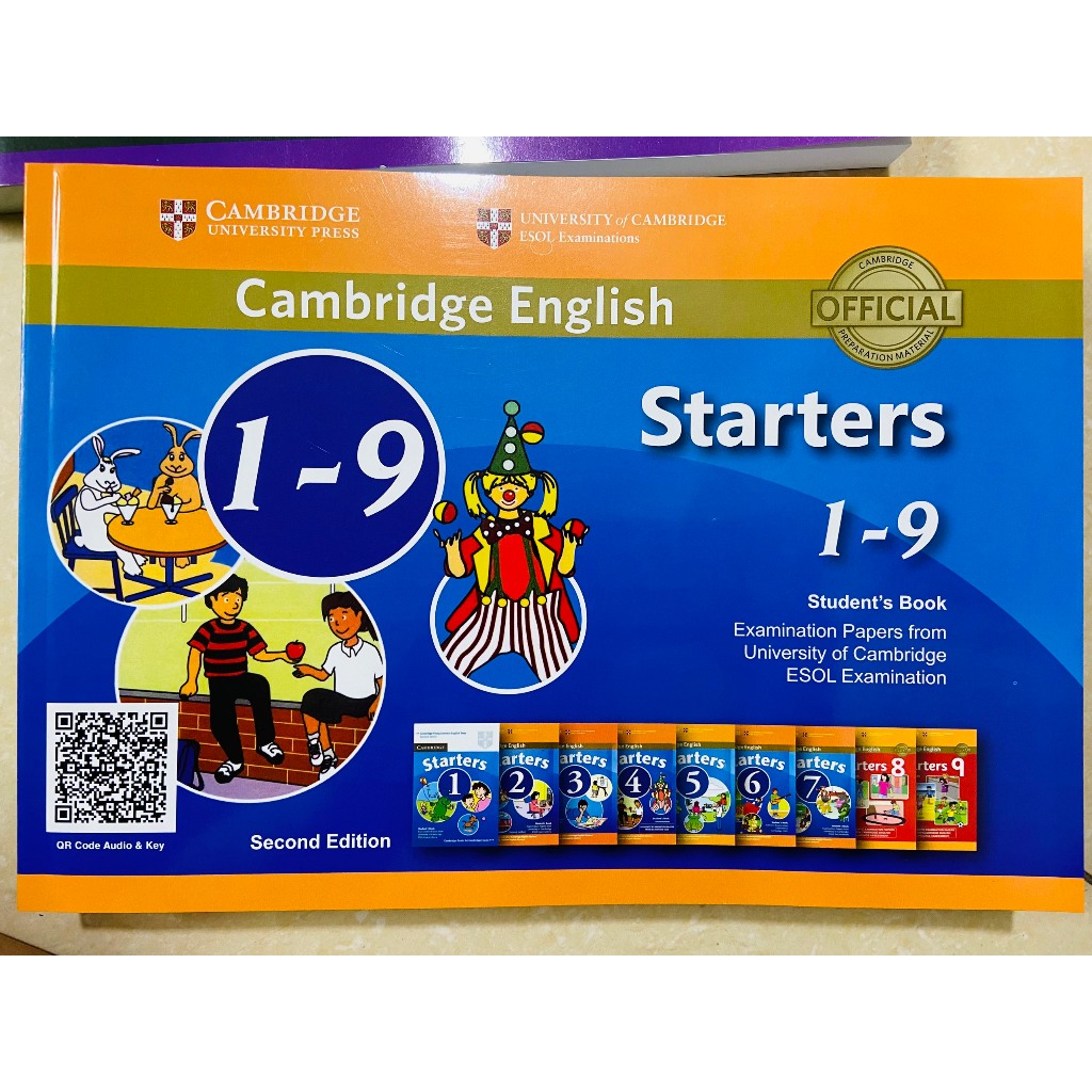 Ảnh Sách- Cambridge Starters, Movers, Flyers - in gộp 1-9 -Sách in màu 4