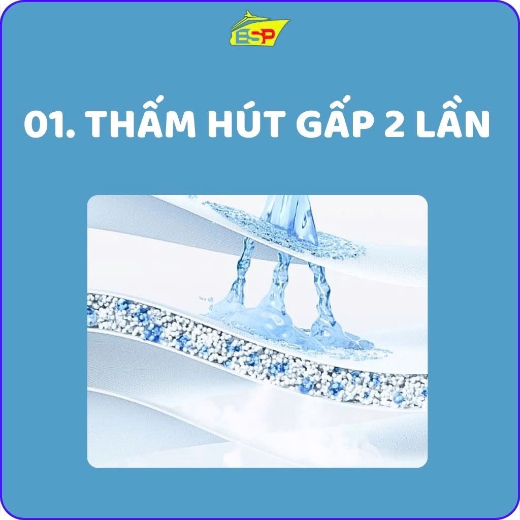 [XẢ HÀNG] Bỉm/Tã dán người lớn KISSME – Chống tràn, thấm hút nhanh bịch 10 miếng date tháng 08-09/2026