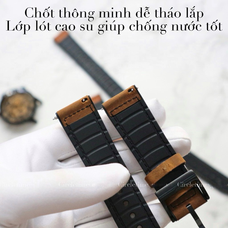 Dây đồng hồ Hybrid size 20 và 22 dành cho đồng hồ thông minh và truyền thống | BigBuy360 - bigbuy360.vn