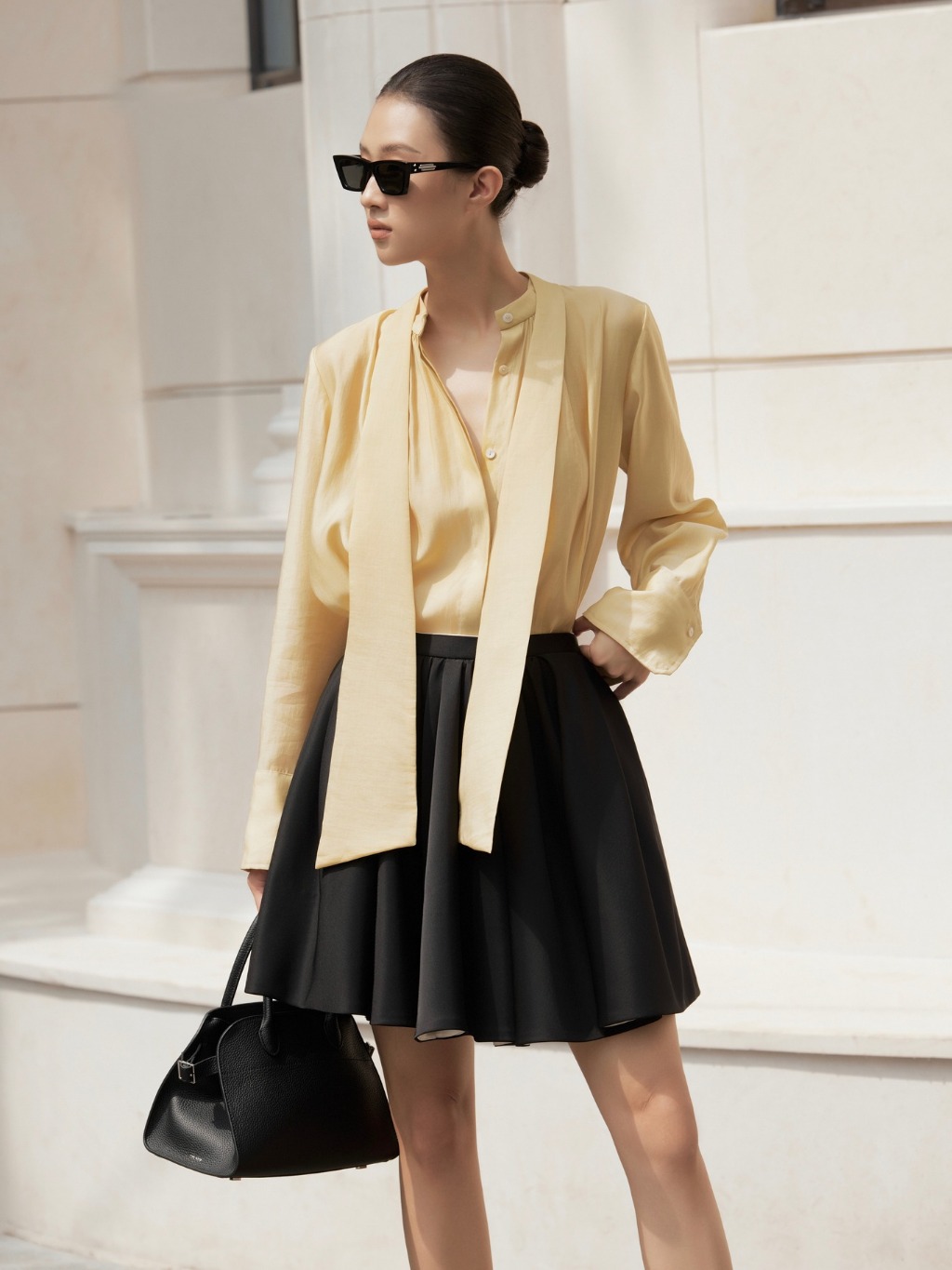 Ảnh Áo sơ mi lụa Evelyn Blouse HUONG BOUTIQUE HBSM1152 3