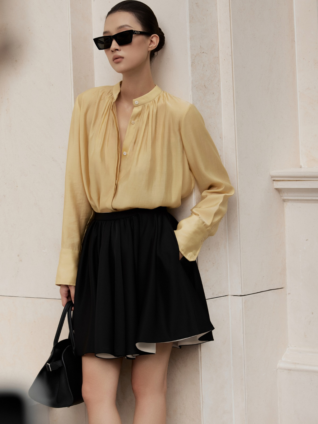 Ảnh Áo sơ mi lụa Evelyn Blouse HUONG BOUTIQUE HBSM1152 1